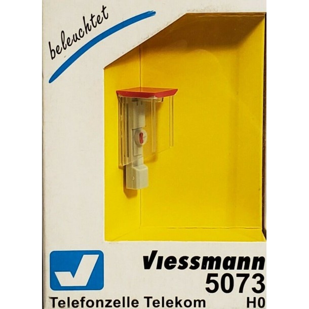 Viessmann 5073 Budka telefoniczna Telekom, podświetlana, wisząca ep.V (H0)