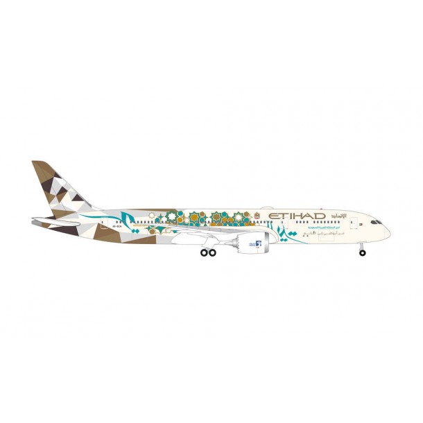 Herpa 535748  samolot Etihad Airways Boeing 787-9 Dreamliner “Choose Saudi Arabia” – A6-BLN“ (1:500)