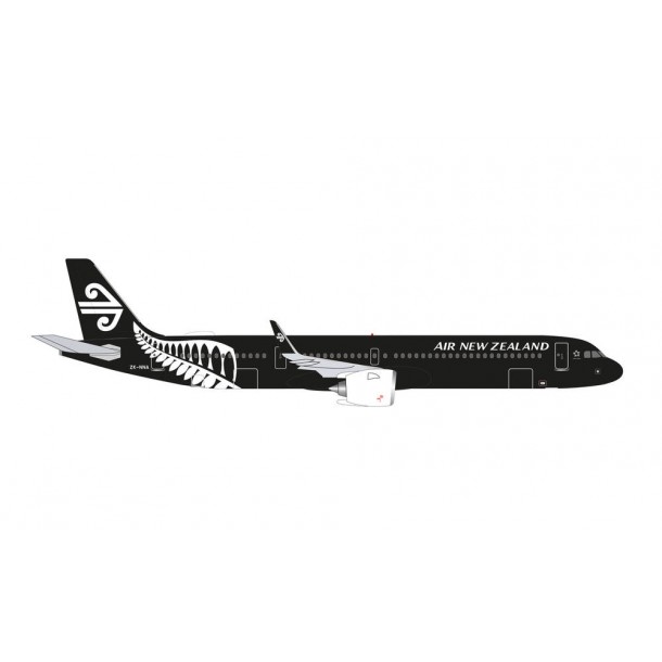 Herpa 535878  samolot Air New Zealand Airbus A321neo - All black colors – ZK-NNA (1:500)