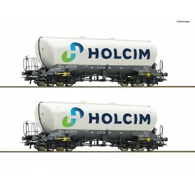Roco 6600051 zestaw 2 wagony silosy Uacns HOLCIM ep.VI  (H0)