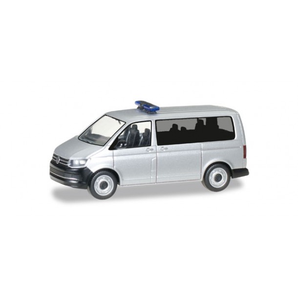 Herpa 012911 auto  VW T6 Bus srebrny,  policja, karetka, straż, MINI KIT (H0)