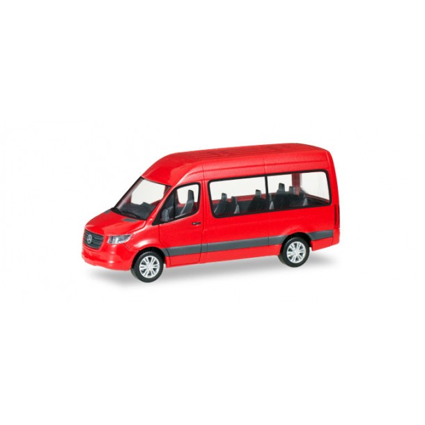 Herpa 093804 auto Mercedes-Benz Sprinter Bus , czerwony  (H0)