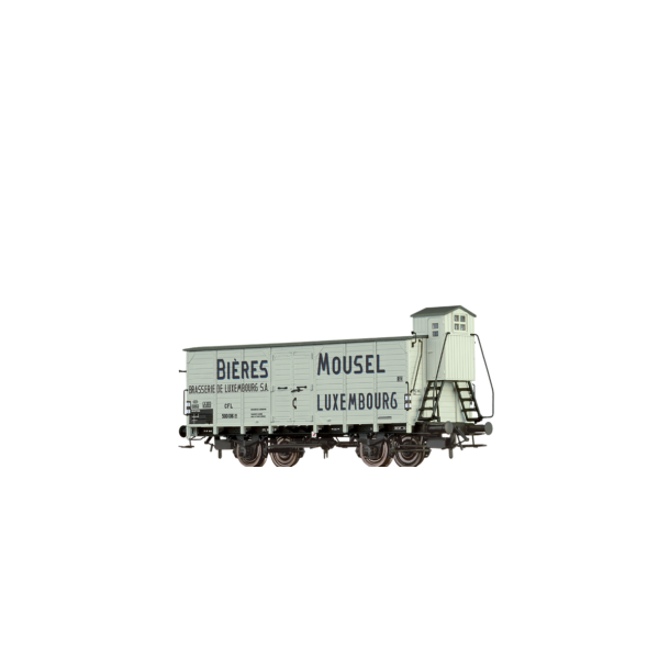 Brawa 49758  wagon towarowy 500 016 [P]  „Mousel Bieres”  CFL ep.III (H0)