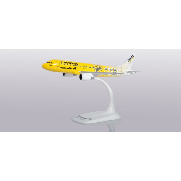 Herpa 612449  samolot  Eurowings Airbus A320 "Hertz 100 Jahre" "D-ABDU"  snap fit  (1:200)